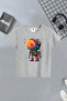Unisex Hawkins and Astronaut Printed 3 Pack - Orange, Grey and Cobalt Blue Kids T-Shirt - 4