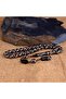 Double Fountain Nightingale Model Erzurum Oltu Stone Silver Embroidered Rosary - 3