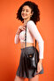 Baku Women's Black Shoulder Bag with Adjustable Shoulder Strap and Magnet Closure Phone Holder - 3