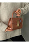 Montanna Model Salmon Color Women's Hand and Shoulder Bag