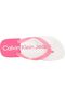 Women's Flip Flops Comfortable Pink Slippers with Brand Logo Yw0Yw01617-0Gm - 3