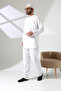Men's Single Pocket Shirt Pants Double Suit Hajj and Umrah Clothing White (Vşn) - 5