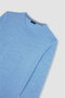 Men's Brand Logo Long Sleeve Casual Blue Sweatshirt - 5