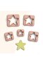 Star 5 Size Ceramic Polymer Cut Earrings and Ornament Mold - No:537