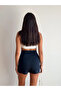 Women's Black Front Slit Skort - 6
