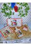 Winter Themed, Wooden Tray, Bread Bowl, Flipchart and Coaster Set, Handmade Gift