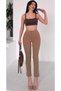 Women's Diane High Waist Recovery Lycra Narrow Leg Grass Fabric Pants - 4