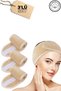 Hair Band Set of 3 Cappuccino Color Towels Men & Women Makeup Yoga Spa Sports Bandana with Velcro Tape