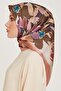 Floral Print Twill Saf Silk Scarf 9238D 82 - 3