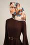 Floral Patterned Pure Silk Sura Scarf 9312D 04 - 2