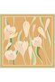 Floral Print Saf Silk Sura Scarf 9302D 50 - 3