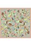Floral Print Pure Silk Twill Scarf 9342D 02 - 2
