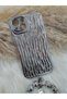 iPhone 14 Plus Compatible Bracelet Water Wavy Metallic Shiny Case with Charm Accessories - 4