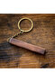 5pcs 5PCS Walnut Keychain Blank Wooden Keychain Blanks with Leather Strap Unfinished Wooden Keychain - 4