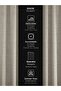 Light grey linen textured background curtain with extrafor pleats - 5