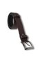 Large Size Leather Belt with Floater Pattern in Brown 4cm - 3