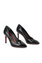 , Women's Genuine Leather Heeled Shoes 1511030Z42922 Black - 2