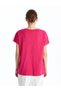 Lcwaikiki Classic Crew Neck Embroidered Women's T-Shirt (S5) - 4