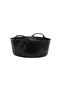 Red  Gorilla - Gorilla Tubs & Recycled Black Tubs - Small Shallow 15L -Black - 3