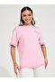 Oversized Slogan Print Contrast Stitch T-Shirt with Dropped Shoulder - 3