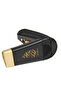 مبخرة محمولة بمنفذ USB باللون الأسود/الذهبي 11.5×5×11.5 سم