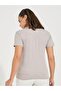 Regular Fit Pintuck Detail T-Shirt with Short Sleeves - 5