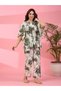 All Over Print Tassel Tie Up Top and Pants Co-Ord Set - 7