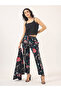 Pack of 3 - All Over Floral Print Front Open Blazer, Trousers & Solid Cami Co-Ord - 2