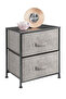 2-Layer Drawer Storage Cabinet Iron Frame Fabric Multi-Layer Storage Cabinet - 2