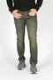 Jagger Men's Slim Straight Slim Fit Regular Waist Straight Leg Jean Trousers Khaki