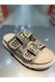 Shoes Double Banded Stoned Women's Daily Stylish Slippers - 4