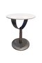 Dustin End Table  L45xW45xH56cm - White/Gunmetal Black - 8