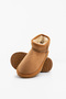 Kids Baby Girl Tan Cinnamon Ultra Mini Suede Boots with Fur Inside Winter Sole Boots