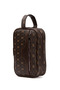 Unisex Black Patterned Fabric Vegan Leather Water Resistant Elegan Portfolio Style Handbag - 5