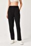 Extra Lycra Tube Leg Elastic Waist Knitted Trousers Black - 5