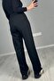 Crepe Fabric Pleated Palazzo Trousers - 5