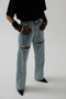 Low-Cut Blue Stone Jeans - 3