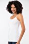 Weweus 3-Piece White Super Thin Natural Bamboo Rope Hanging Tank Top 2310 - 6