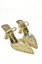 U 614567114   Gold Glitter Thick Heeled Evening Dress Shoes - 8
