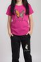Don'T Just Fly Printed Girls' T-Shirt and Sweatpants Bottom-Top Set - 4