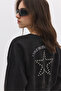 Printed Stone Embroidered Sweatshirt - 5