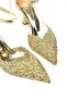 U 614633414   Gold Glitter Thick Heeled Evening Dress Shoes - 8