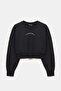 Printed Stone Embroidered Sweatshirt