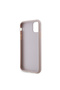 iPhone 11 Compatible Case Guess Pu Leather Big Metal Logo Design Cover Pink - 4