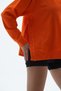 Daily Core - Orange Oversize Half Zipper Sweatshirt - 3
