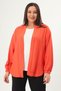 Trend42Plus Large Size Back Stone Printed Oversize Orange Jacket