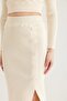 Button Detailed Skirt Blouse Knitwear Suit Ecru - 4