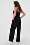 Women's Black High Waist Palazzo Pants - 5