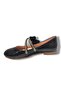 İremsu Patent Leather Stone Double Banded Girls' Ballerinas 26-30 - 2