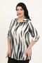Women's Khaki Cotton Viscose Plus Size Shirt - 2